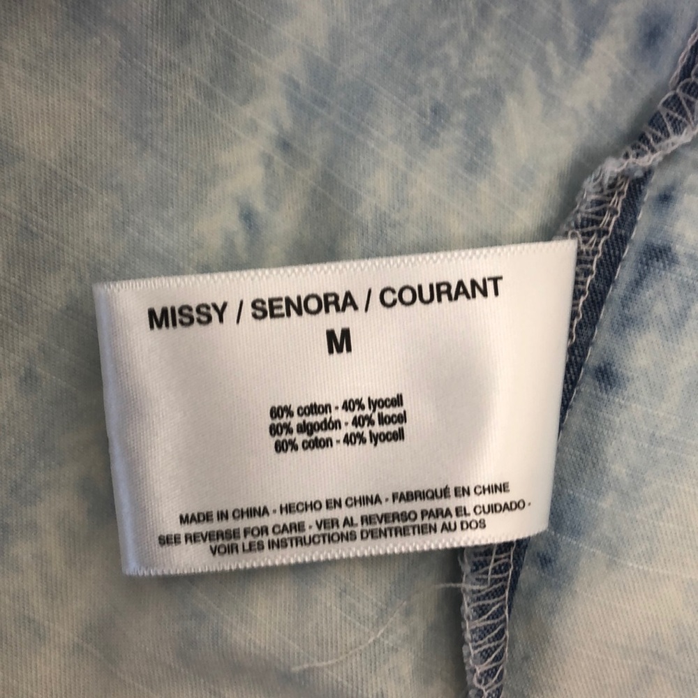 Vintage America Top Denim Light Print - Picture 6 of 6